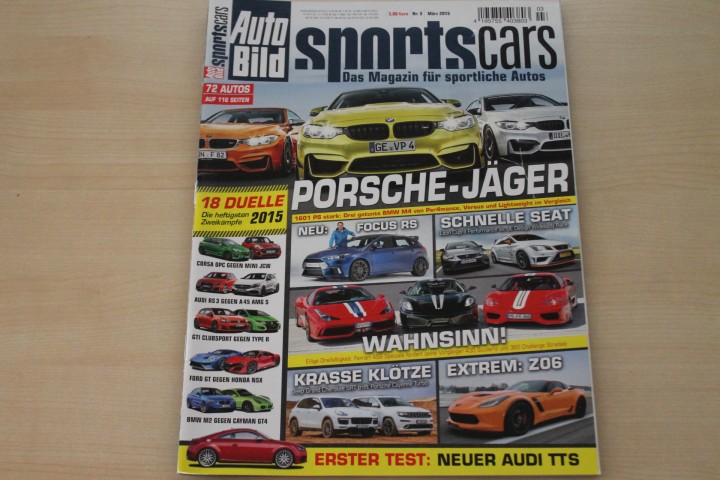 Deckblatt Auto Bild Sportscars (03/2015)
